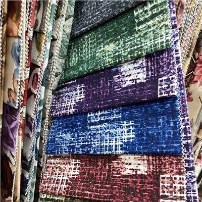 Ffabrig Melfed Soffa Blodau