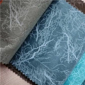 Ffabrig boglynnog Velvet Newydd