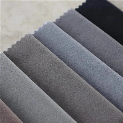 Ffabrig clustogwaith Velvet Mosha plaen