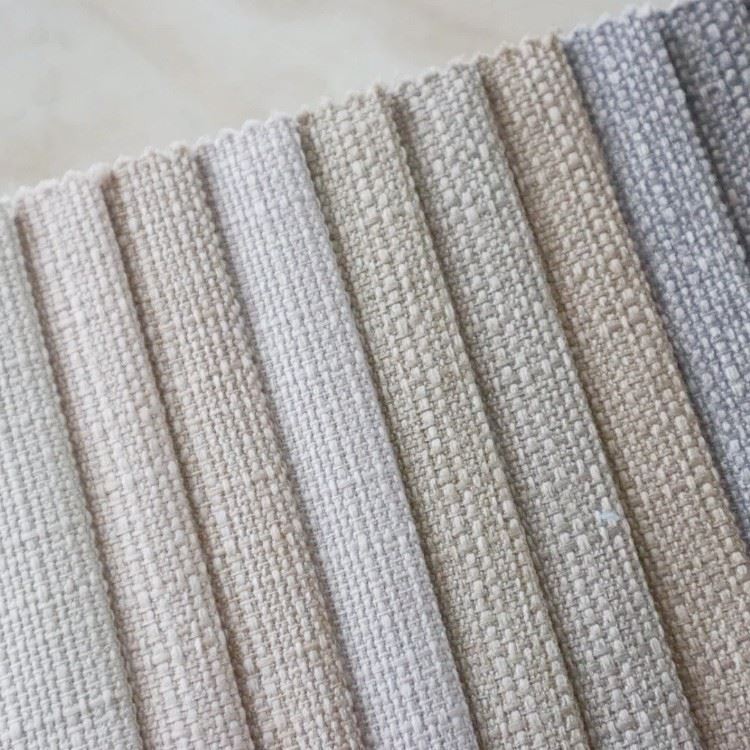 Ffabrig clustogwaith Edrych Lliain Gweadog